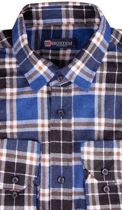 Фланелевая рубашка 100% хлопок BROSTEM F-202 - фото 11358