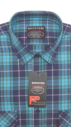 Рубашка мужская хлопок 100 % SH671-3 BROSTEM - фото 12414
