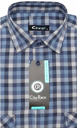 Фланелевая приталенная рубашка City Race KAC1705 KAC1705-pr-BROSTEM - фото 12732
