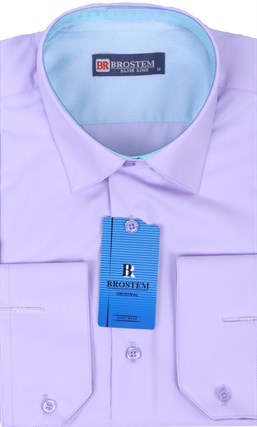 Рубашка из модала и хлопка Brostem 4708-HZ полуприталенная 4708-Z-Brostem - фото 16369