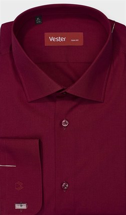 На высоких бордовая сорочка VESTER 707142-92w-21 5458 - фото 17843