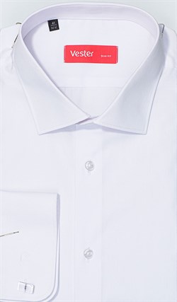 На высоких белая рубашка VESTER 707142-14-01 5243 - фото 18957