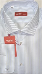 43/188-194 рубашка белая в полоску VESTER 707142-0 MIX