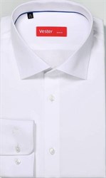Белая приталенная сорочка VESTER 16318-13sp-20